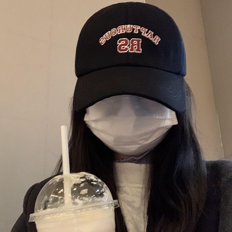 Mũ Lưỡi Trai Mềm Thêu Chữ Đơn Giản Đa Năng