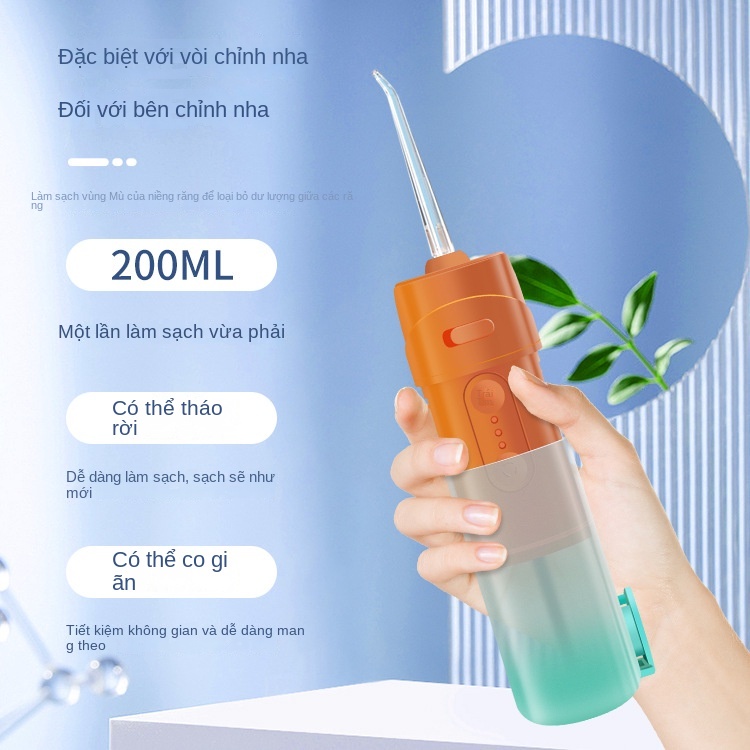 Máy Làm Sạch Răng Bằng Điện Thông Minh Có Thể Thu Gọn Tiện Lợi