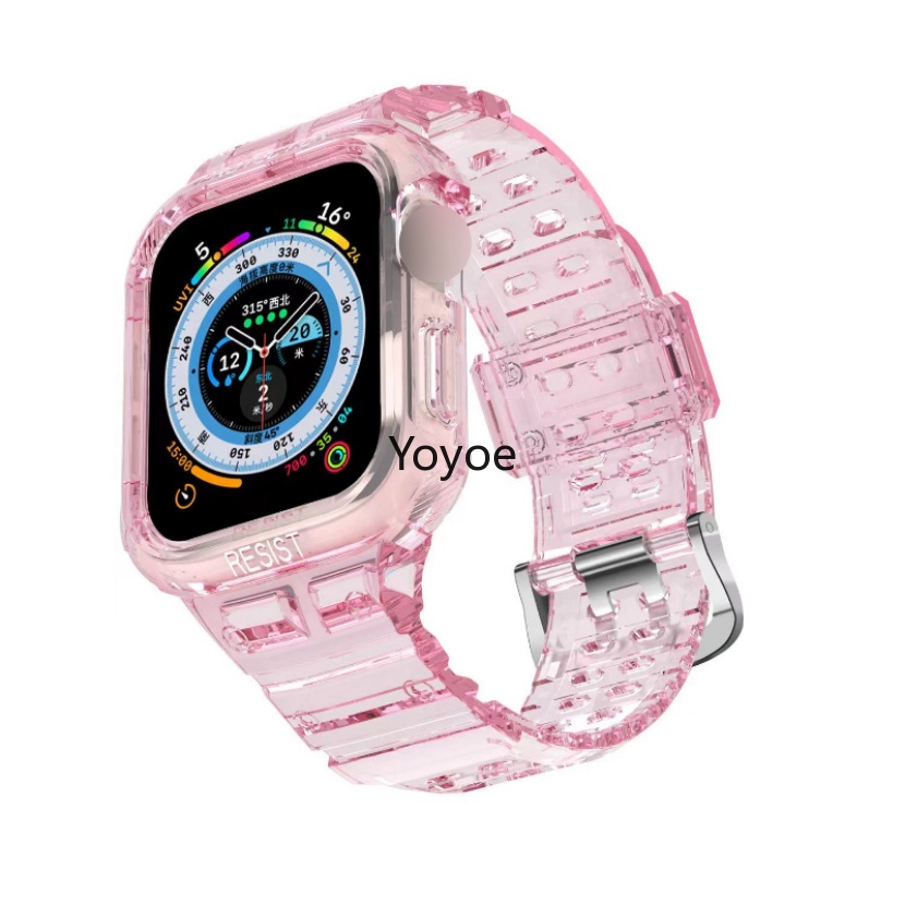 Bộ Dây Đeo + Vỏ Bọc Bằng TPU Cho Đồng Hồ Apple 49mm 45mm 41mm 44mm 40mm 38mm iwatch Series 1 2 3 4 5 SE 6 7 8 Ultra