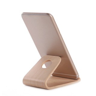 Phone Holder Creative Solid Wood Universal Mobile Desktop Stand Multifunction Tablet Support Charging Bracket Wooden Base [Q/11]