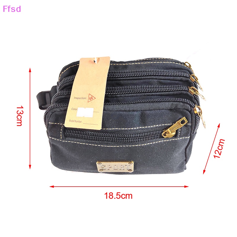 Túi Canvas Đeo Hông Đựng Điện Thoại Chất Lượng Cao Phong Cách Vintage Cho Nam