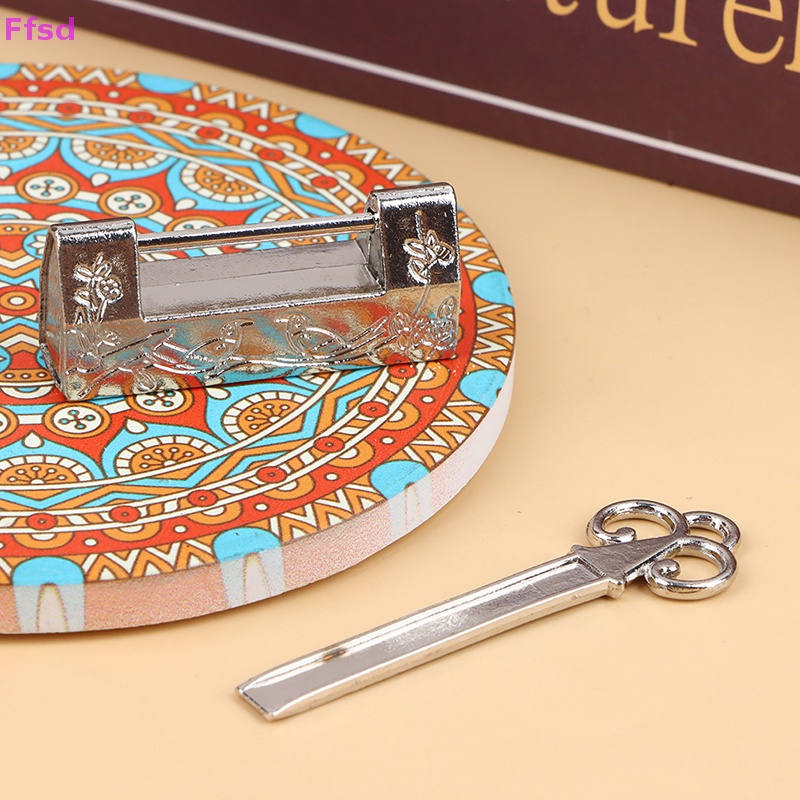{Ffsd} Ổ Khóa Bằng Hợp Kim Kẽm Cổ Điển Trung Quốc / Chìa Khóa / Trang Sức Hàng Bán Chạy