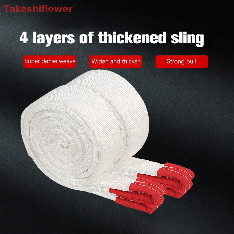 (Takashiflower) Dây Thắt Lưng Phẳng Chống Mài Mòn 1Tx1M 2Tx1M Màu Trắng Chất Liệu Polyester