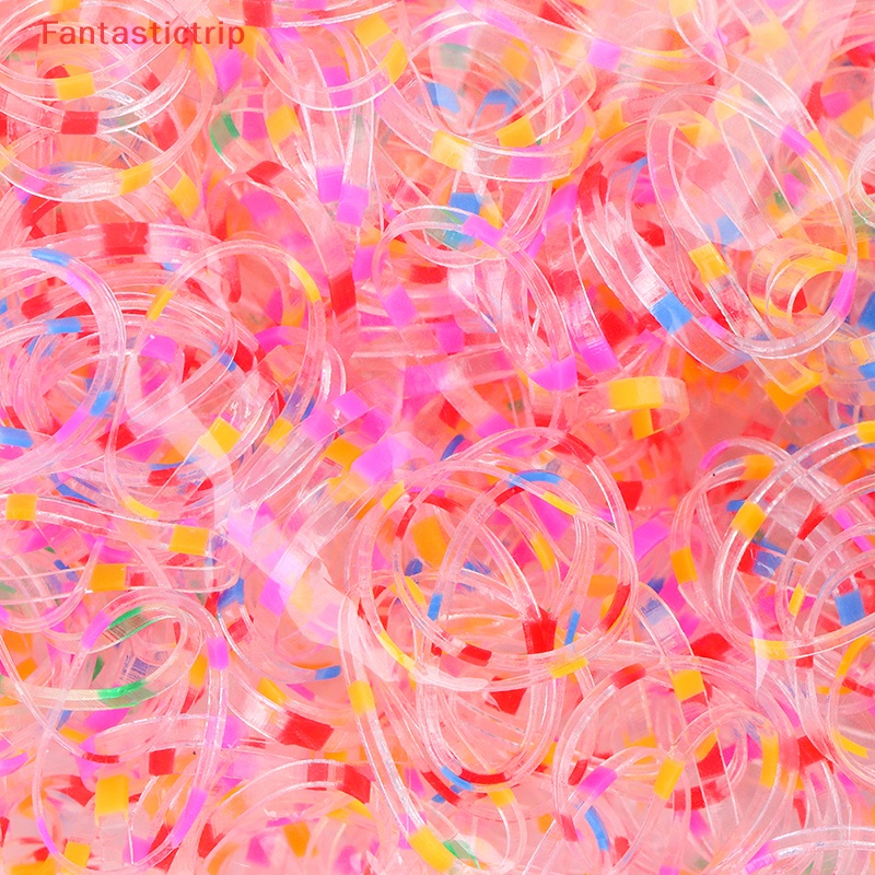 Set 1000 Dây Thun Cột Tóc Không Đau Dùng Một Lần Dành Cho Bé Gái