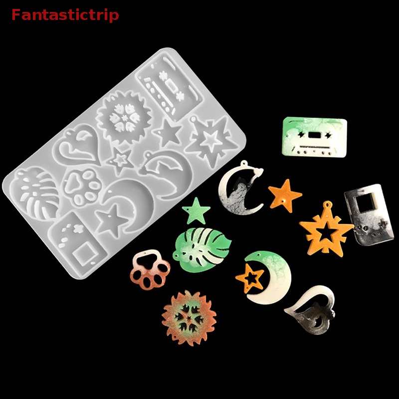 [Fantastictrip] Khuôn Làm Móc Khóa Epoxy Kết Hợp Nhiều Kiểu Dáng Mới Diy