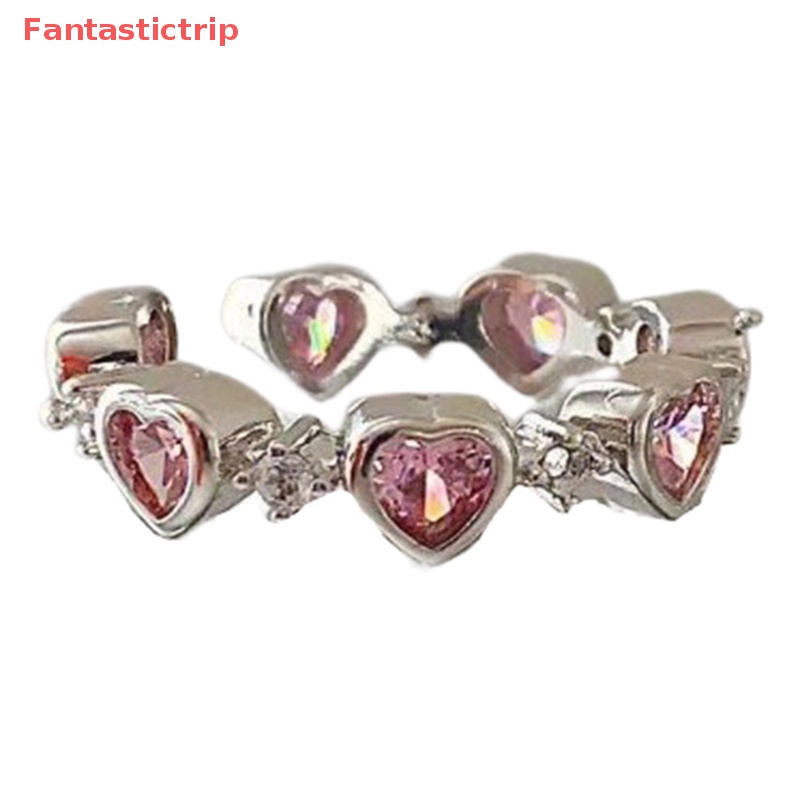 Nhẫn Hình Trái Tim Mắt Mèo Phong Cách Gothic Punk Sáng Tạo Thời Trang Cho Nữ