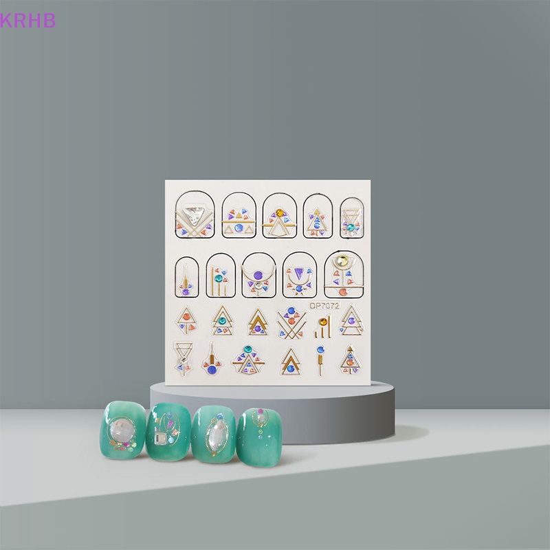 Miếng Dán Trang Trí Móng Tay 3D Đính Đá Xinh Xắn Mới