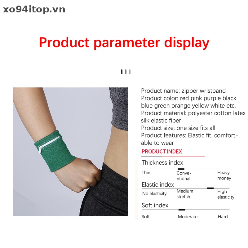 Băng Đeo Cổ Tay Thoáng Khí Thấm Hút Mồ Hôi Tiện Dụng Khi Chơi Thể Thao / Chạy Bộ Cho Nam Và Nữ