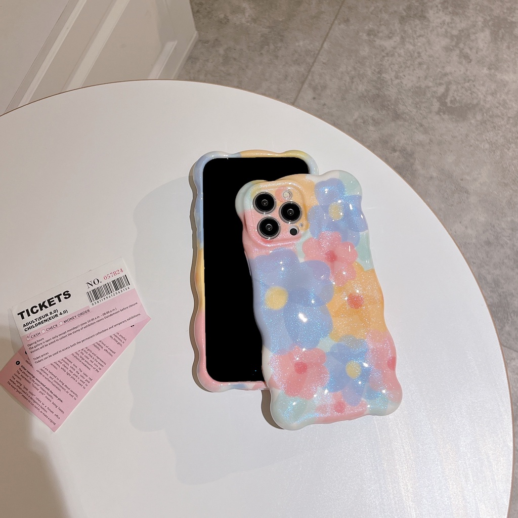 Ốp Lưng Chất Liệu TPU Chống Sốc Họa Tiết Hoa Cho Apple IPhone 14 13 12 11 Pro Max