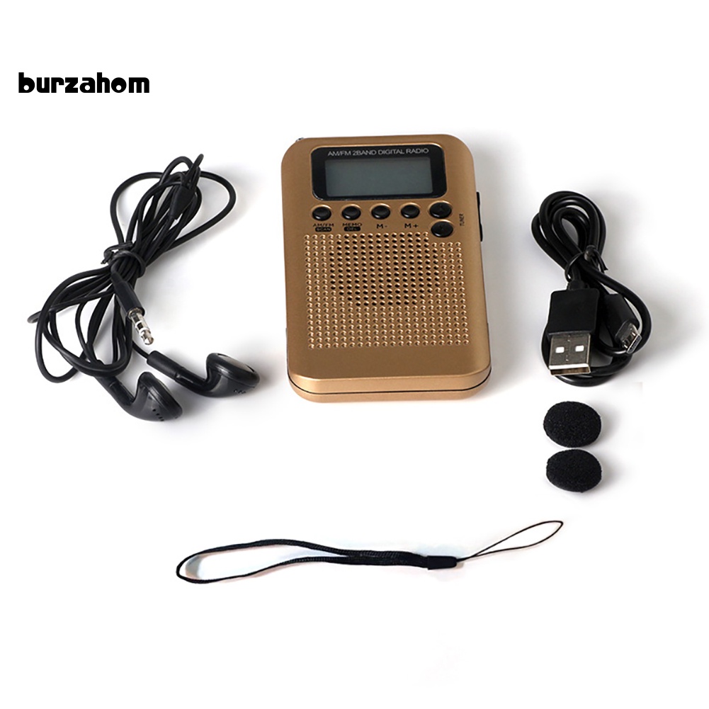 Radio Kỹ Thuật Số Mini HRD-104 Băng Tần Kép Màn Hình LCD