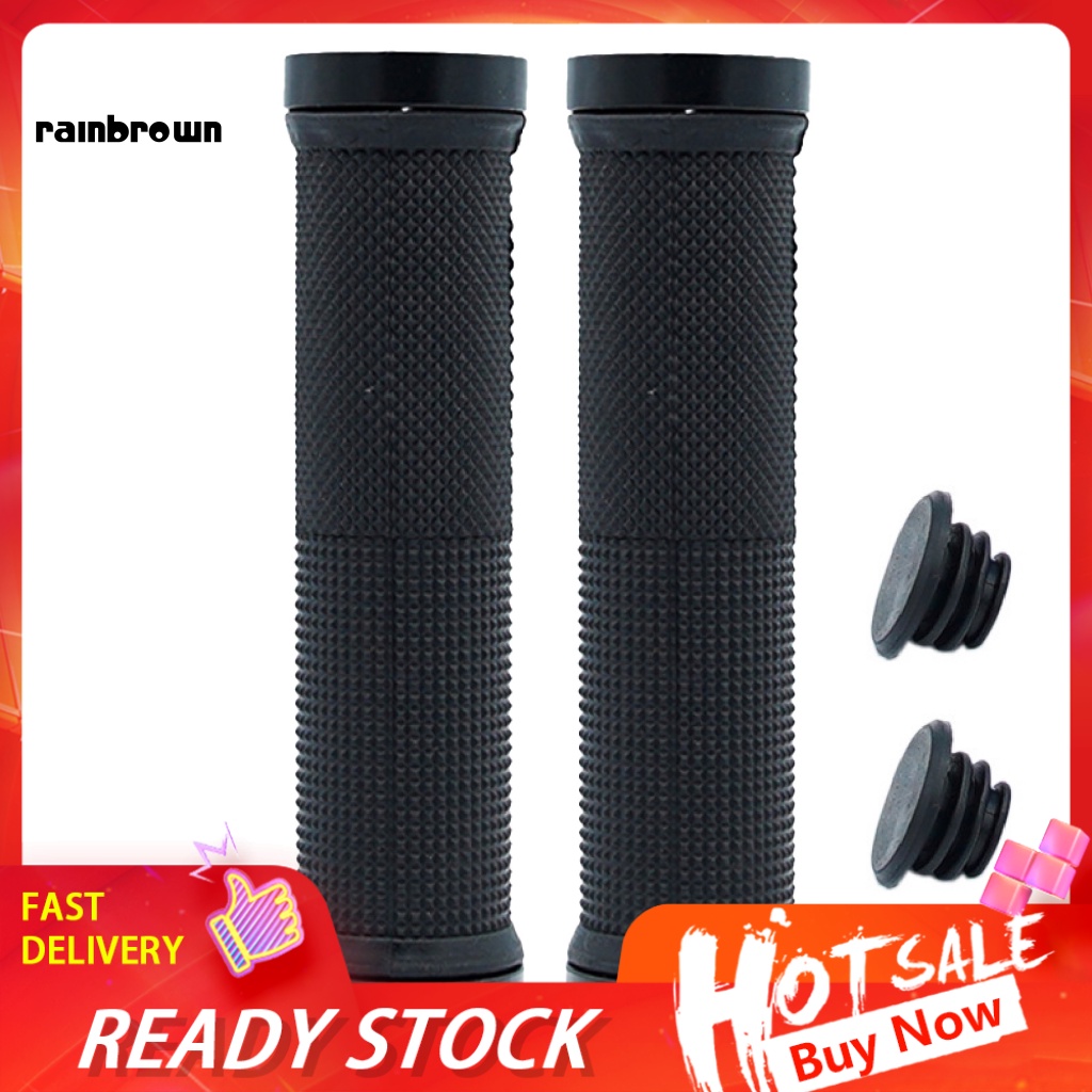 Bộ 2 Bọc Tay Lái Xe Đạp MTB Bằng Cao Su Chống Trượt Kèm Vòng Khóa