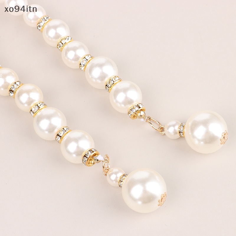 Thắt Lưng Dây Xích Kim Loại Đính Ngọc Trai Thanh Lịch Cho Nữ