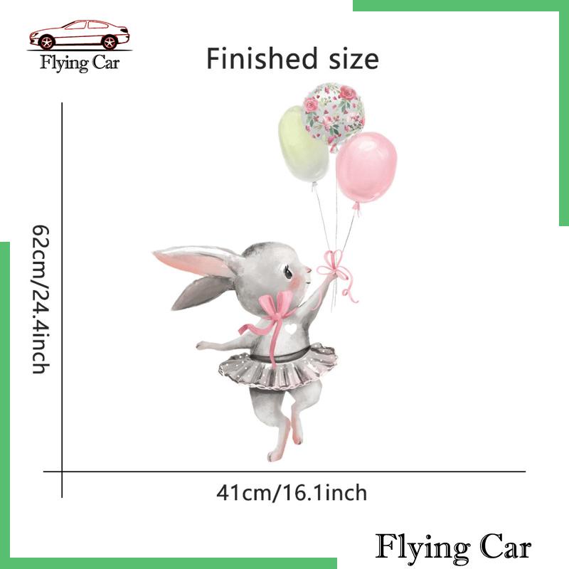 Decal Dán Tường Hình Thỏ Múa Ba Lê Cho Bé [Lzdjfmy2]