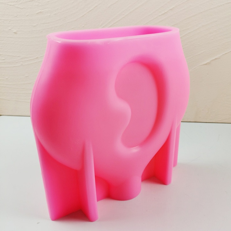 Khuôn Silicone Làm Chậu Hoa Khô Hình Tròn