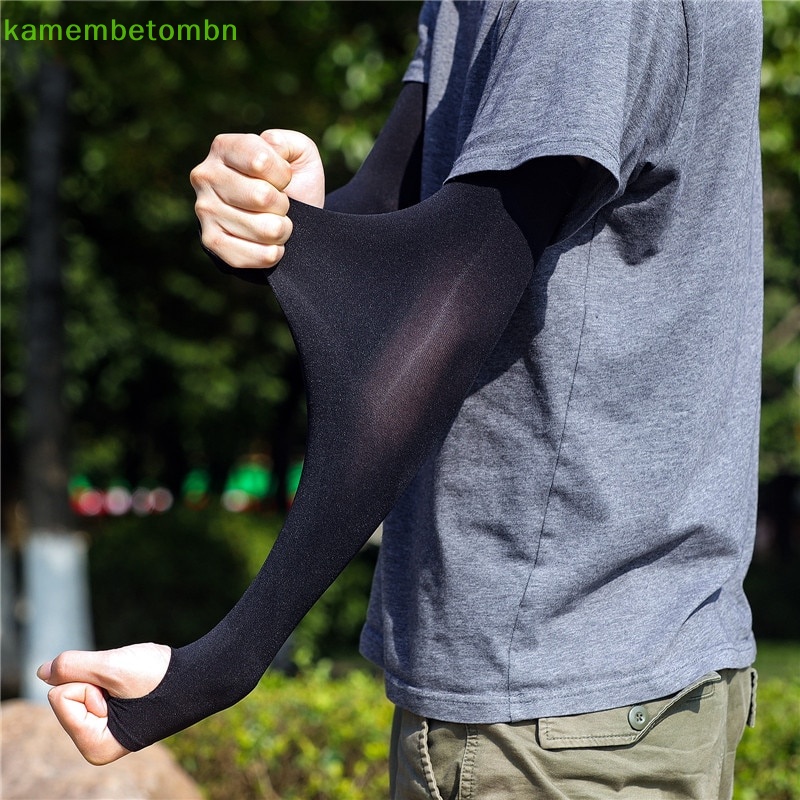 Găng Cánh Tay Chống Nắng Và Tia UV Bằng Vải Lạnh Thoáng Khí Nhanh Khô Dùng Khi Chạy Bộ Thể Thao