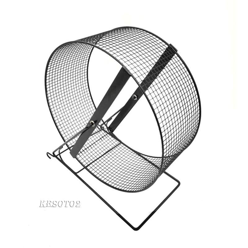 Bánh Xe Chạy Bộ Guinea Pig Màu Đen Kesoto2 Bằng Sắt Cho Hamster [Kesoto2]