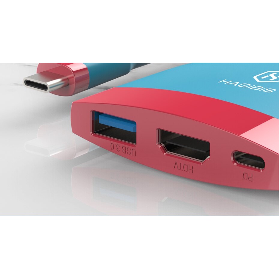 NINTENDO Dock Chuyển Đổi USB C Sang 4K HDMI USB 3.0 Cho Macbook Pro