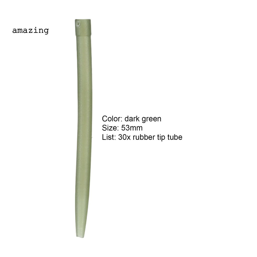 Set 30 Ống Cao Su Mini 53mm Chống Mòn Chống Ăn Mòn Dùng Để Câu Cá