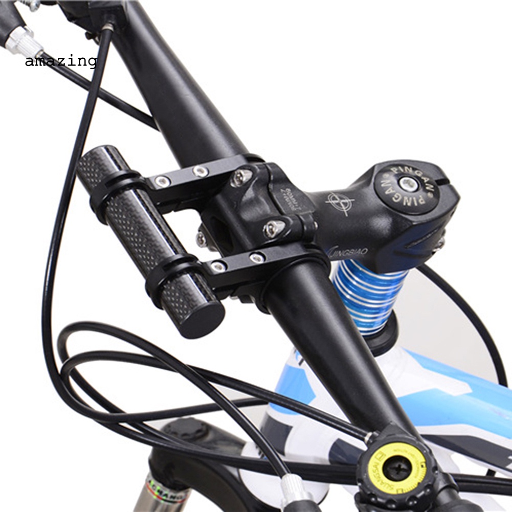 Giá Đỡ Đèn Pin Hai Ống Nối Dài Gắn Phía Trước Xe Đạp