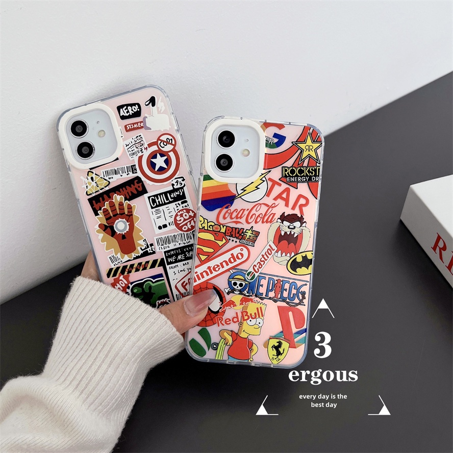 Ốp Điện Thoại Mềm Chống Sốc Màu Gradient Cho IPhone 14 13 12 11 Pro Max SE2020 X XR Xs Max 7 8 Plus