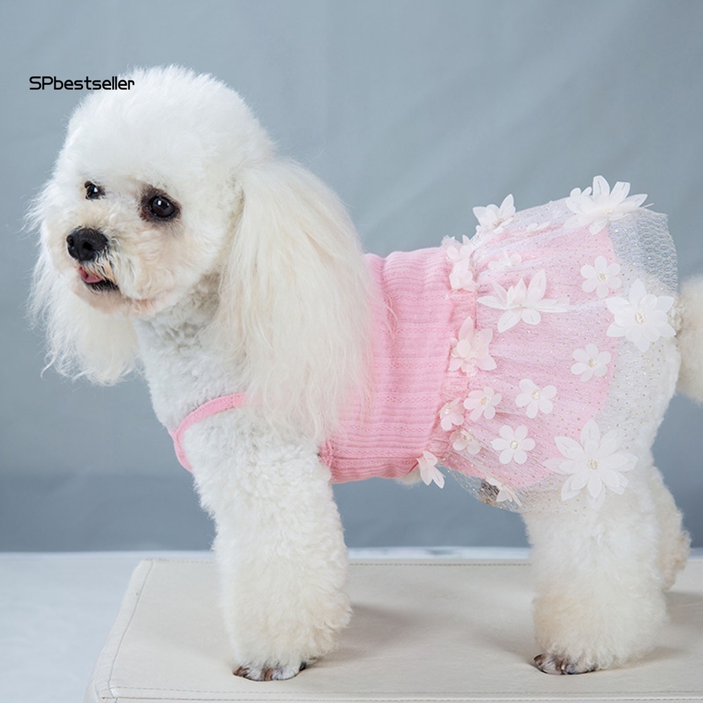 Spbestsellwr Đầm Cotton Không Tay Thân Thiện Với Da Cho Cún Cưng Mặc Hàng Ngày