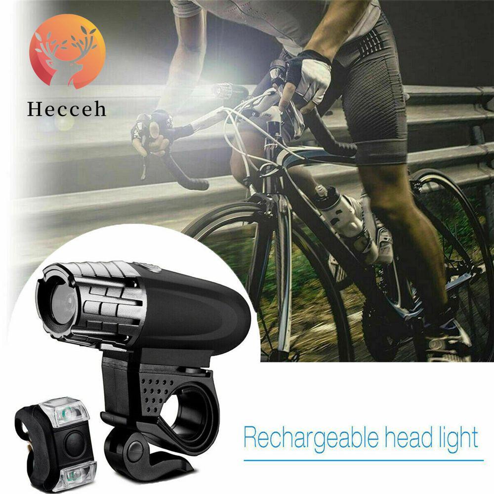 Đèn Pha LED Sạc USB Siêu Sáng Cho Xe Đạp Heceh