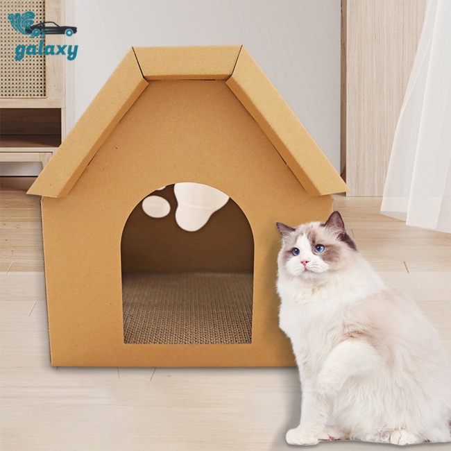 Galaxy Nhà Giấy Cào Móng Chống Mài Mòn Dành Cho Mèo