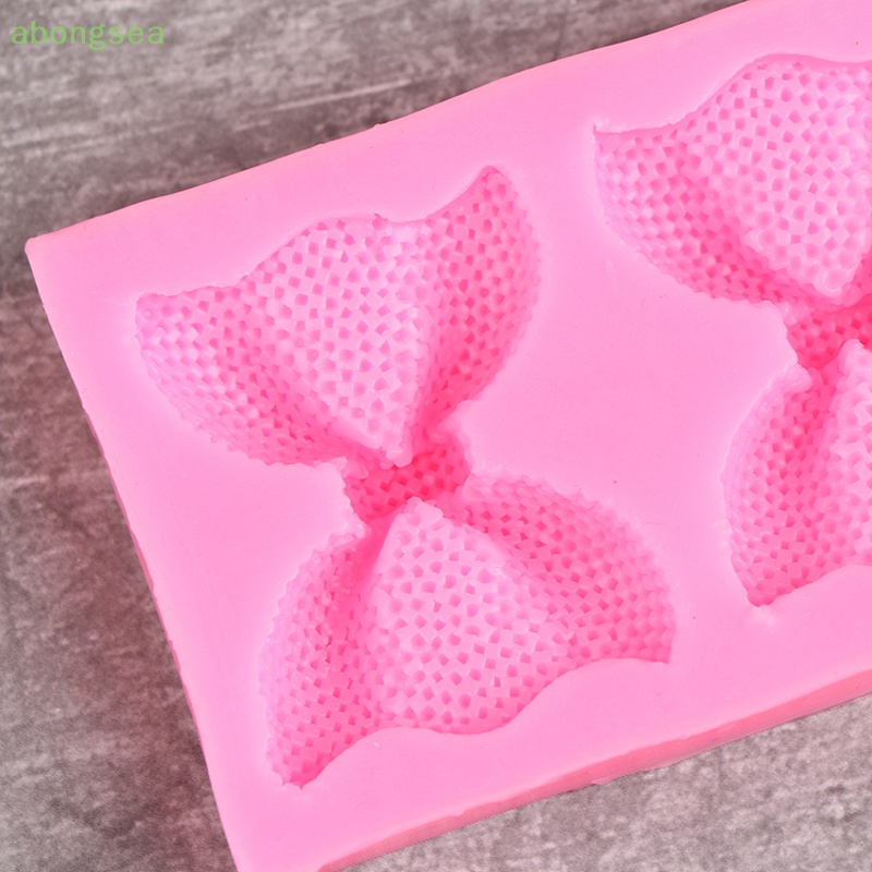 1 Khuôn Silicone Làm Bánh Hình Nơ Nhỏ 3D