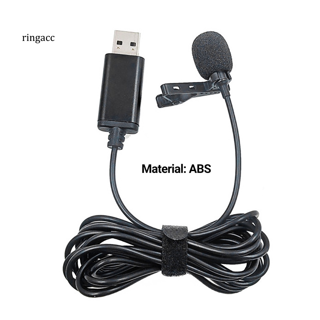 Micro RGA Lavalier Cổng USB Âm Thanh Nổi Đa Năng Nhỏ Gọn Cho Máy Tính PC Ngoài Trời
