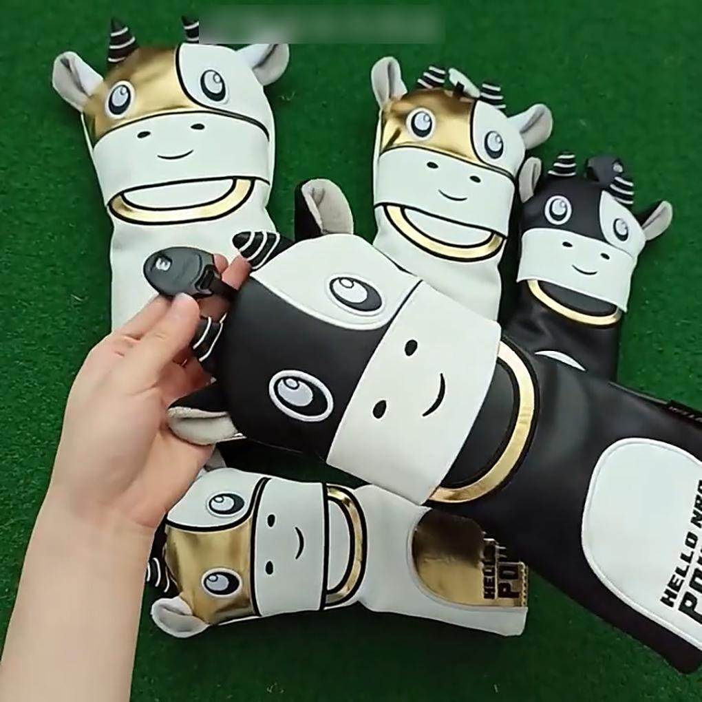 Vỏ Bọc Đầu Gậy Đánh Golf Bằng Vải Bông Dày Dặn Chống Nước Chống Nắng Xoay Được