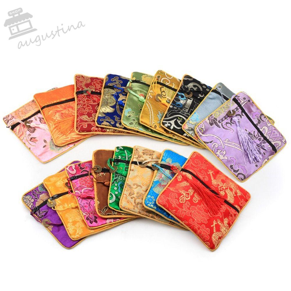 Túi Lụa Đựng Trang Sức Hình Rồng Phong Cách Retro