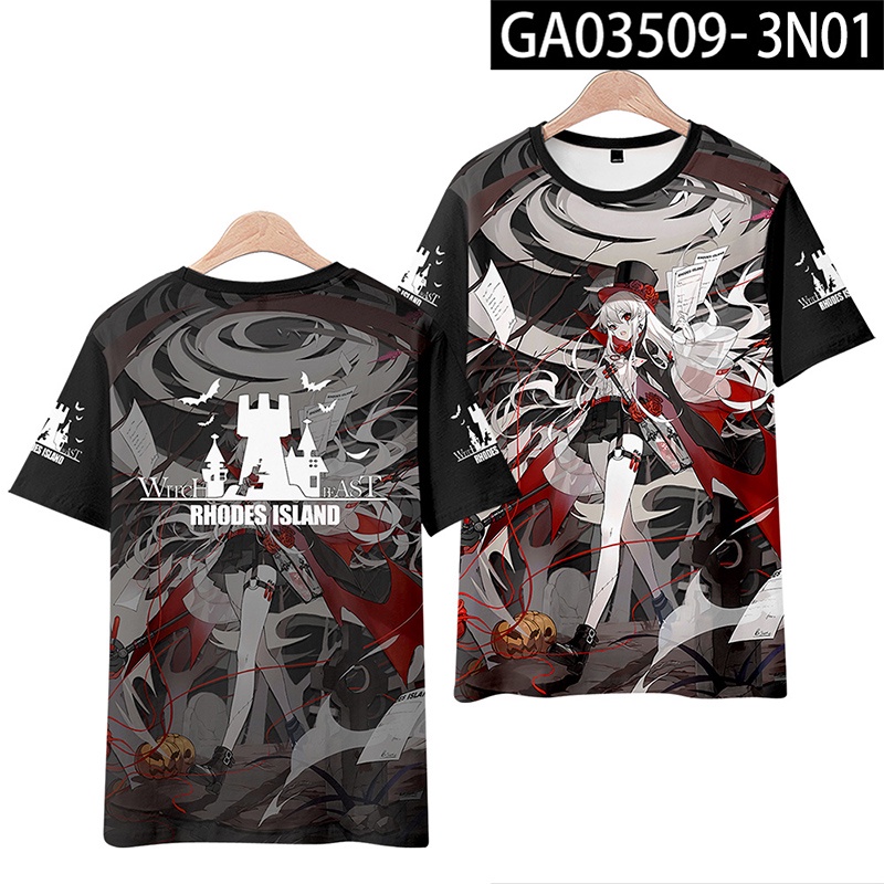 Áo Thun Tay Ngắn In Hình Game Arknights 3D Thời Trang Cho Nam Và Nữ