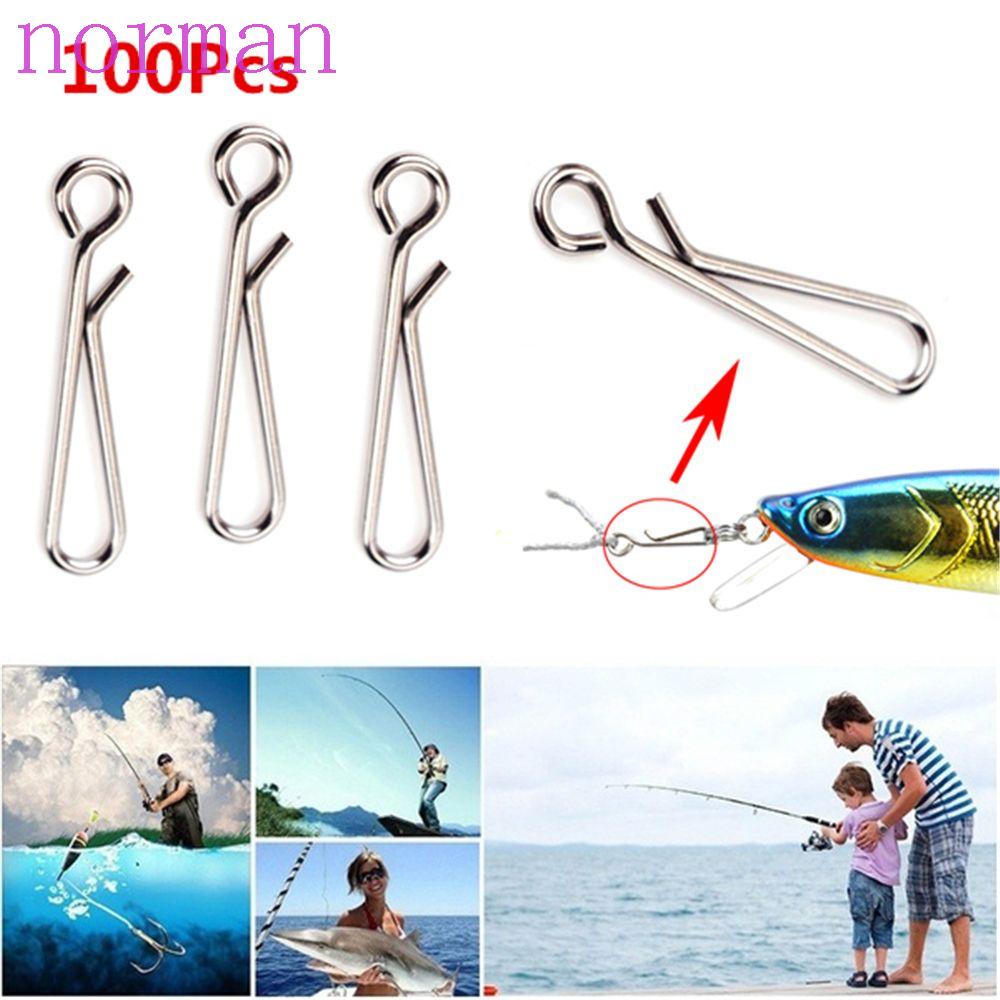 Norman Set 100 Phụ Kiện Móc Nối Dây Câu Cá Bằng Kim Loại Chuyên Dụng