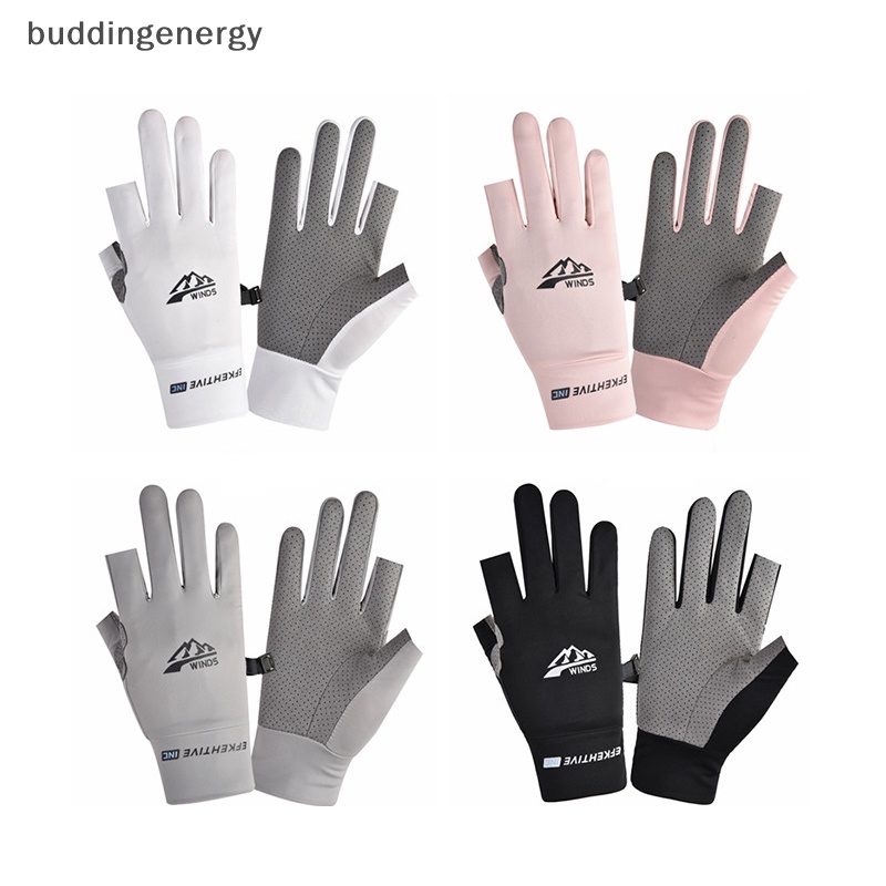 {BUDDI} Mới Găng Tay Đua Xe Máy Lụa Lạnh Mỏng Thoáng Khí Chống Trượt Có Thể Chạm Màn Hình Cảm Ứng Bảo Vệ Tia Uv {BUDDI}