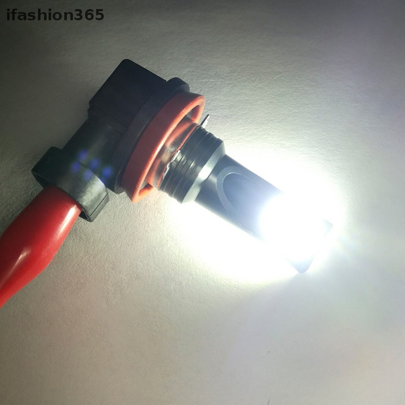1 Đèn LED Sương Mù ifashion365 H8 / H9 H11 3030 12SMD 12V 6000K Cho Xe Hơi