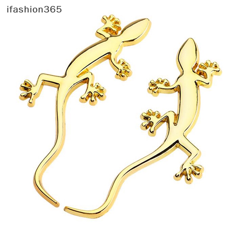 1 Miếng Dán Trang Trí Xe Hơi Hình Thằn Lằn Phản Quang Bằng Kim Loại ifashion365