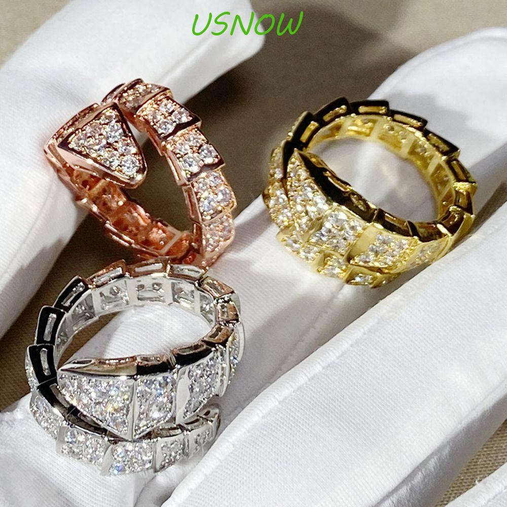 Nhẫn Đồng Hình Rắn Độc Đáo Có Thể Điều Chỉnh Phong Cách Punk