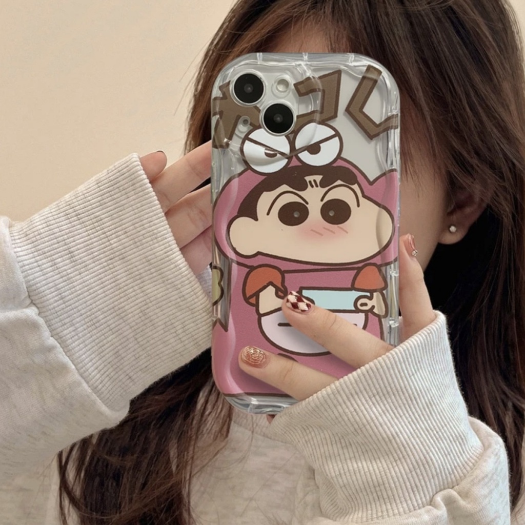 ✅Ốp Điện Thoại Mềm In Hình Shin-Chan Dễ Thương Cho Iphone 11promax 13 12 xr xs 14 X2YR