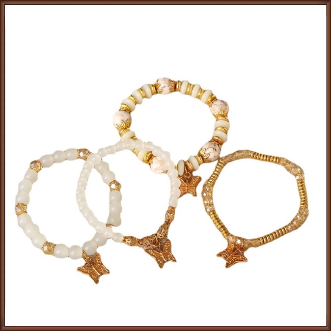 Bộ 4 Vòng Tay Hình Bướm Sang Trọng Cho Nữ