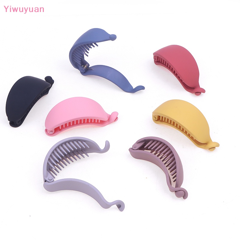 Kẹp Tóc Càng Cua Hình Quả Chuối Màu Kẹo Ngọt Ngào Mới Cho Nữ