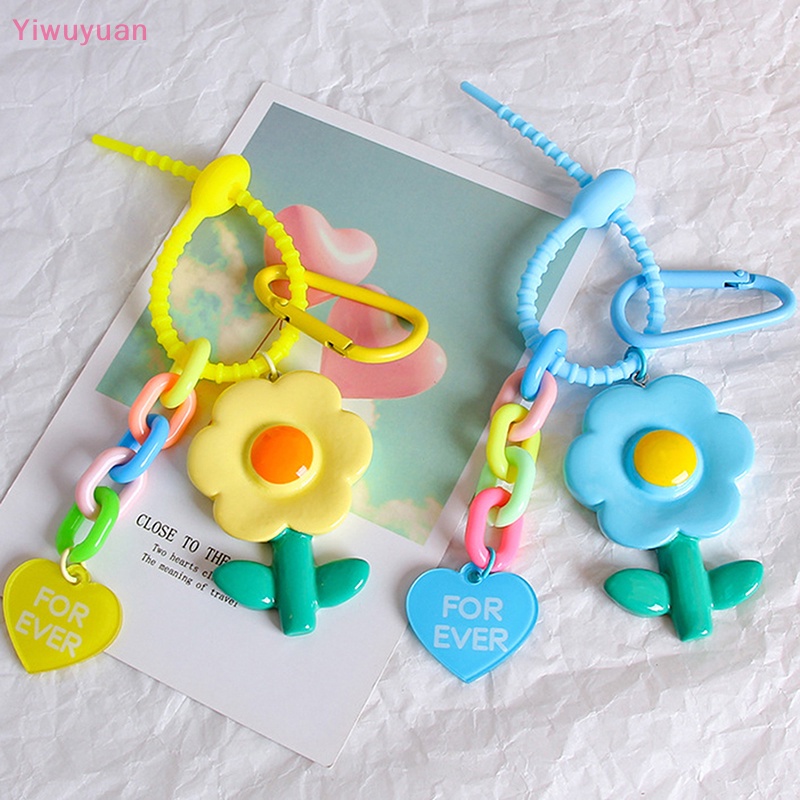 < Yiwuyuan > Móc Khóa Hình Hoa Ngọt Ngào Dễ Thương Cho Nữ