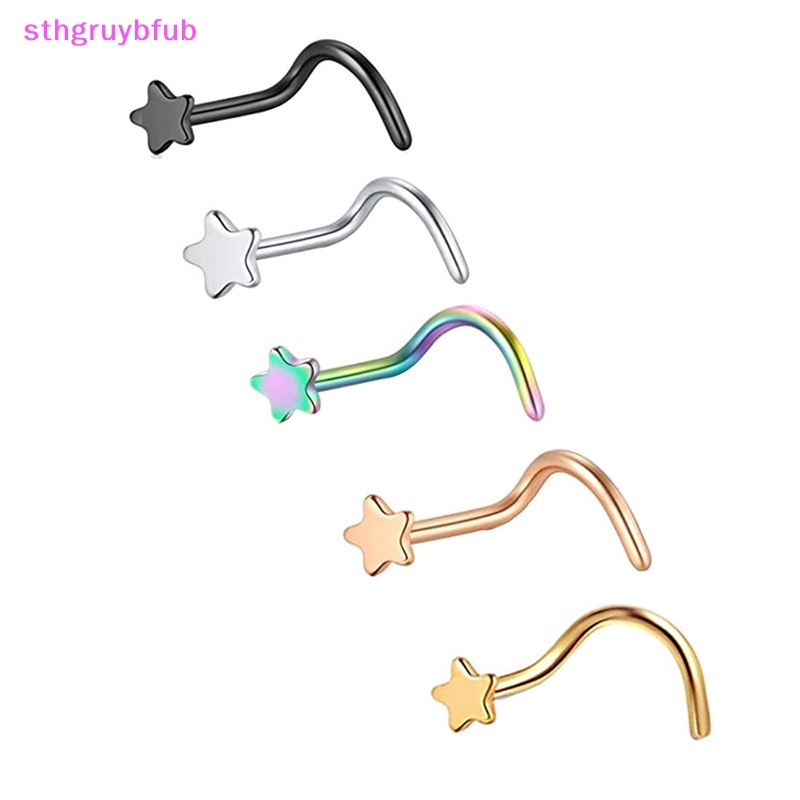 Khuyên Mũi Cong Bằng Thép Phẫu Thuật 316L