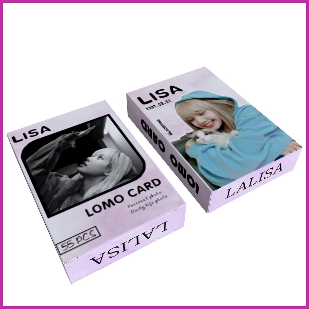 Set 55 Tấm Thẻ Ảnh Lomo Nhóm Nhạc Black-Pink Lisa