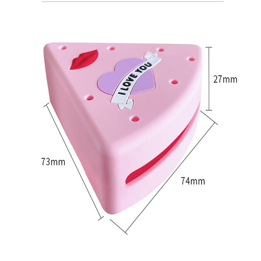 Hộp Đựng Mút Trang Điểm Hình Tam Giác Bằng Silicone Thoáng Khí Chống Bụi