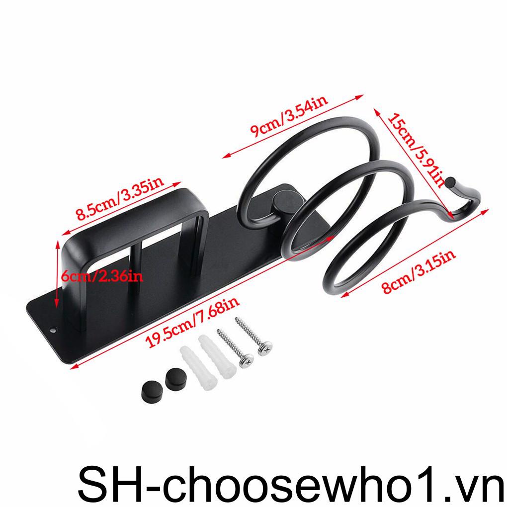 Giá Đỡ Máy Sấy Tóc Gắn Tường Bằng Nhôm Tiết Kiệm Không Gian Tiện Dụng Cho Phòng Tắm