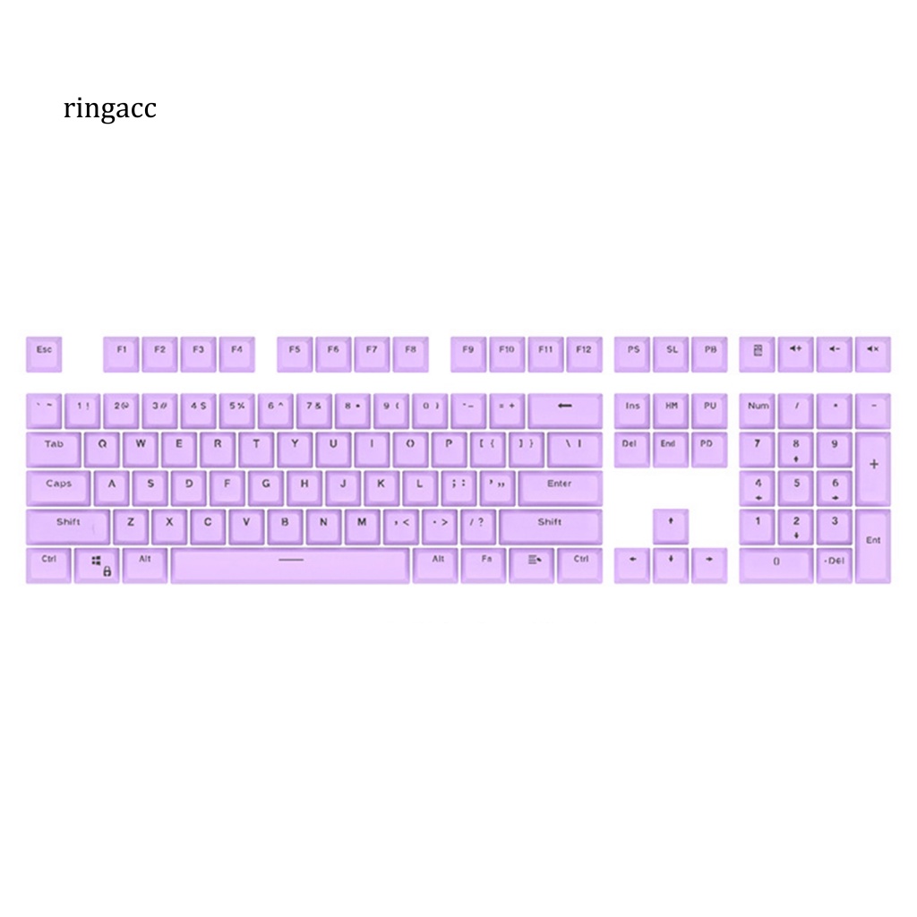 Bộ 108 Nút Bàn Phím Cơ RGA Bằng ABS Màu Trơn Có Đèn Nền Thông Dụng