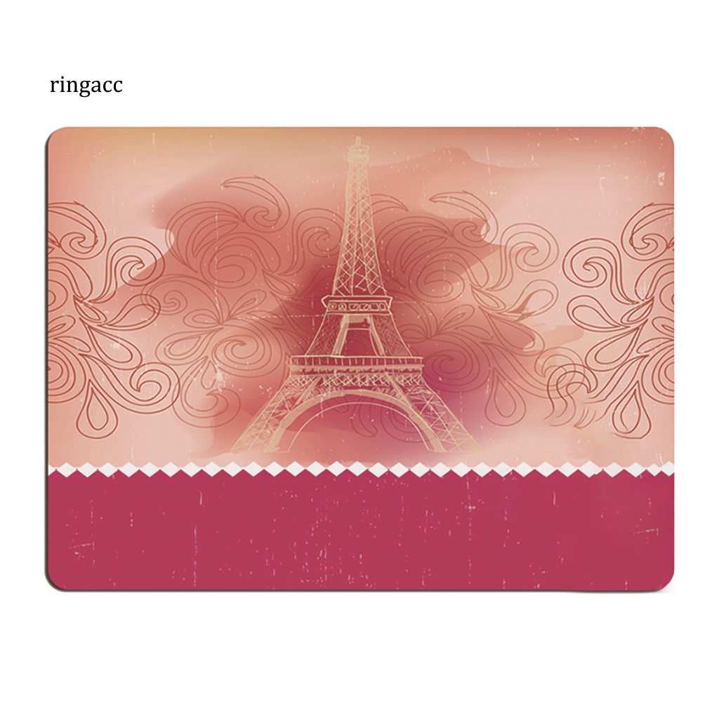 Tấm Lót Chuột RGA Mềm Mại Thoải Mái Có Đệm Cổ Tay Hình Tháp Eiffel Dành Cho Laptop