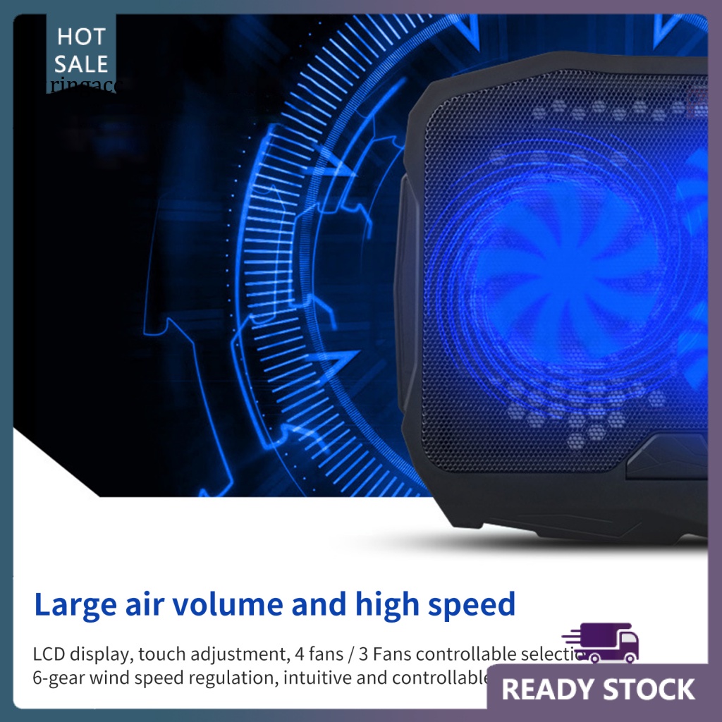 Giá Đỡ Laptop RGA S18 4 Quạt Điều Chỉnh Tốc Độ Yên Tĩnh Bằng ABS Chất Lượng Cao