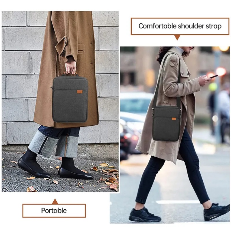 Túi Đựng Máy Tính Bảng Chống Sốc Có Quai Đeo Vai Cho iPad Air 5 4 10.9 / iPad 9.7 10.2 7 / 8 / 9 / 10th 10.9 Pro 11 12.9 9-13 Inch