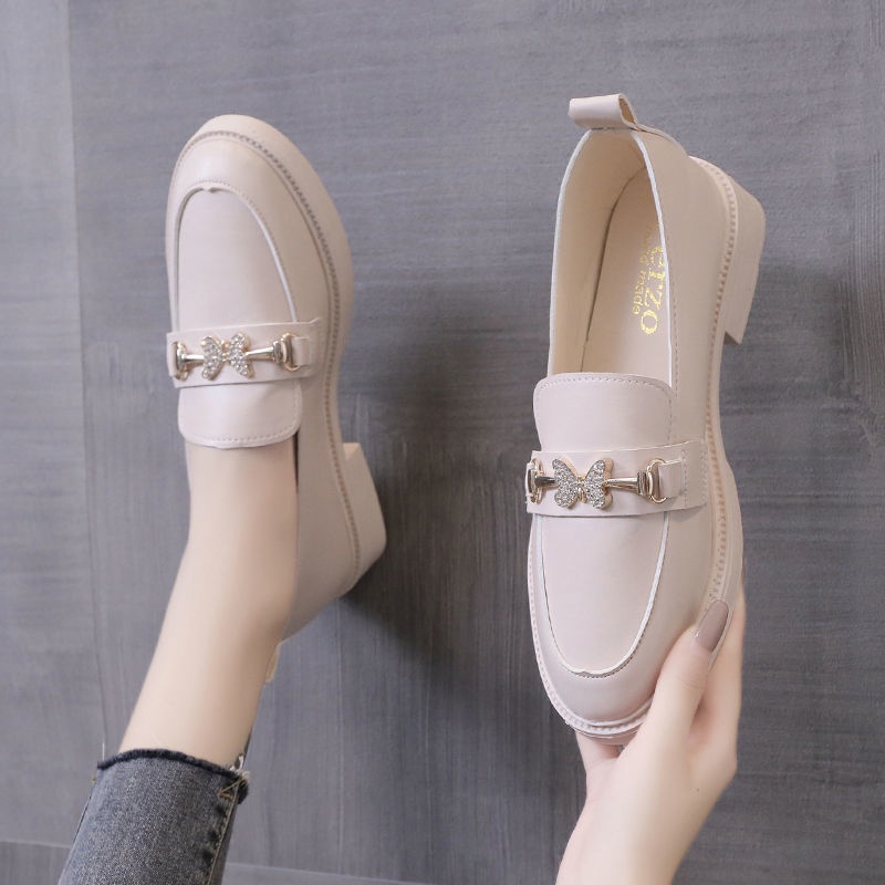 Giày Lười Da Đế Mềm Phong Cách Anh Quốc Thời Trang Mùa Hè Cho Nữ Y7TT